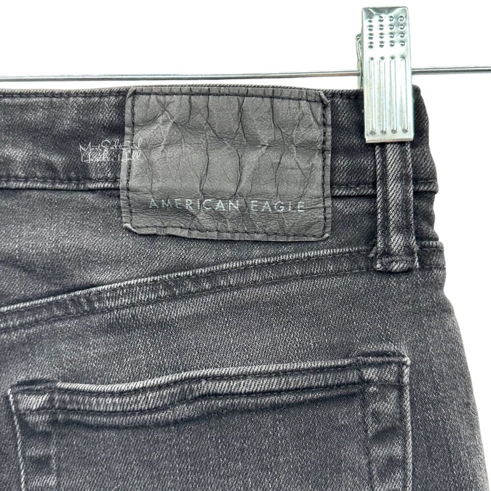 American Eagle Black Next Level Stretch Boyfriend Slim Jeans Size 26/28 - Picture 5 of 8
